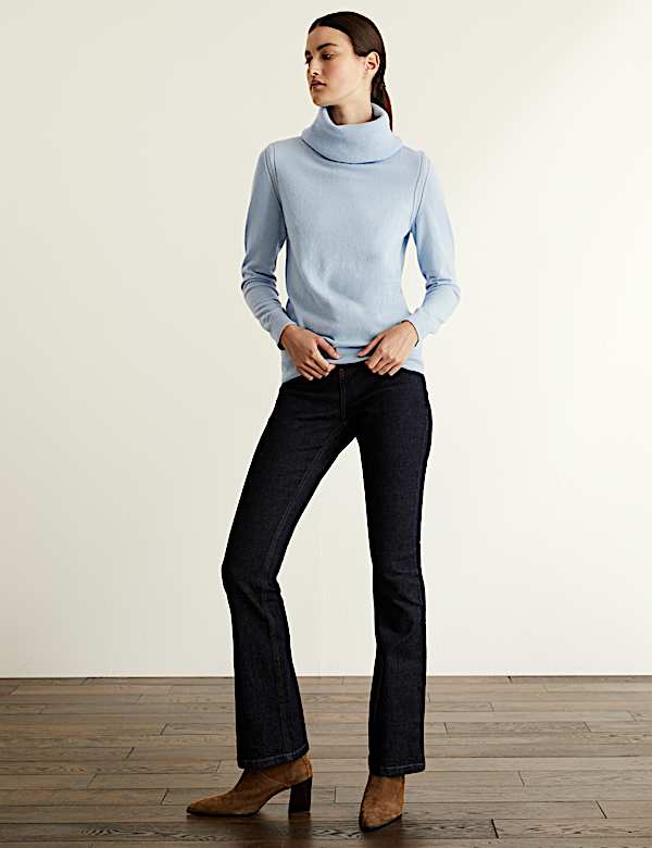 Pure Cashmere Cowl Neck Relaxed Jumper