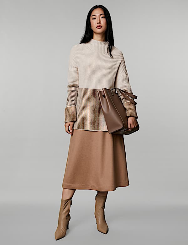 Jumper Sarat Wol Berleher Tinggi dengan Kasmir - ID