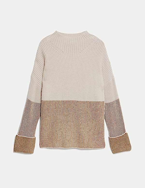 Jumper Sarat Wol Berleher Tinggi dengan Kasmir - ID