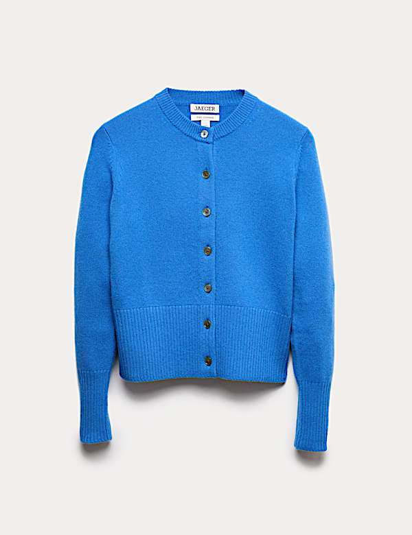 Pure Cashmere Round Neck Relaxed Cardigan - FR