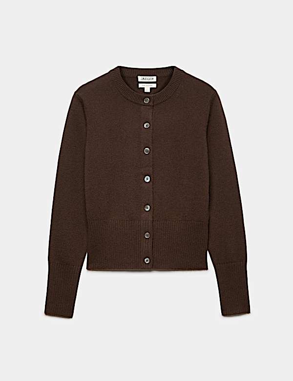 Pure Cashmere Round Neck Relaxed Cardigan - NZ