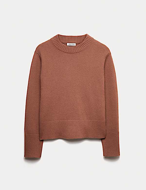 Pull coupe décontractée 100 % cachemire à col rond - FR