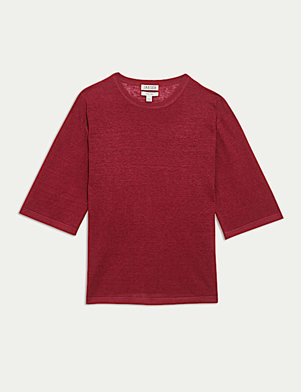 T-shirt texturé 100 % lin - CA