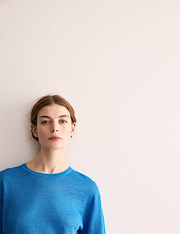 Pure Linen Textured T-Shirt - CA