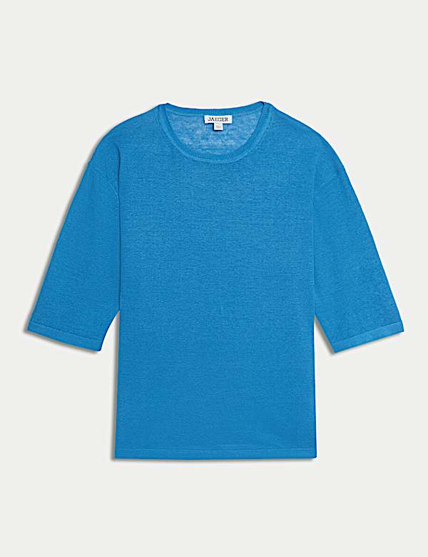 Pure Linen Textured T-Shirt - CA
