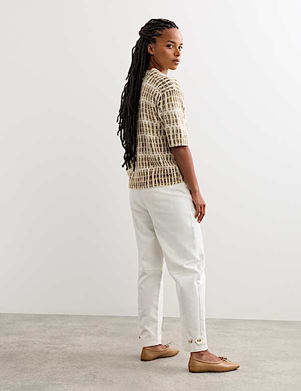 Mohair Blend Patterned Jumper - IT