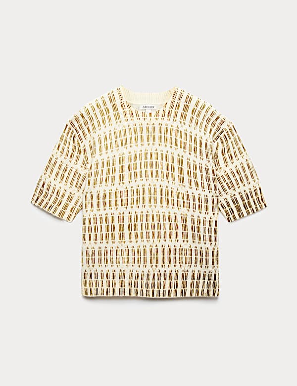 Mohair Blend Patterned Jumper - IT