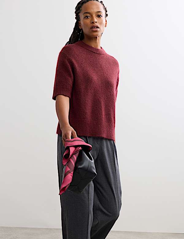 Mohair Blend Textured Jumper - CH