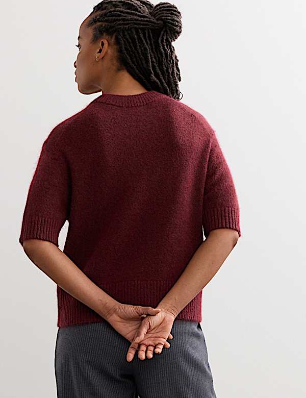 Mohair Blend Textured Jumper - CH
