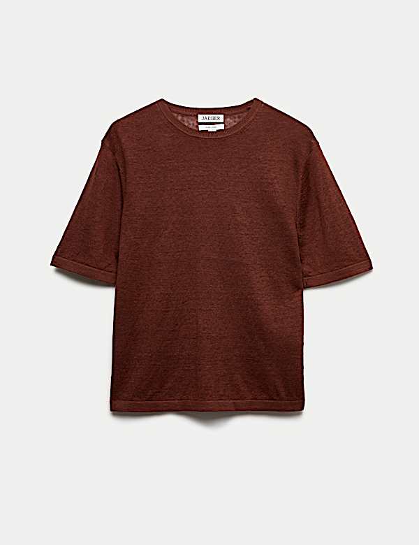 Pure Linen Textured T-Shirt - IT