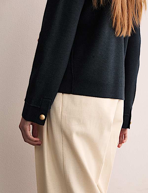 Pure Wool Knitted Jacket - NL