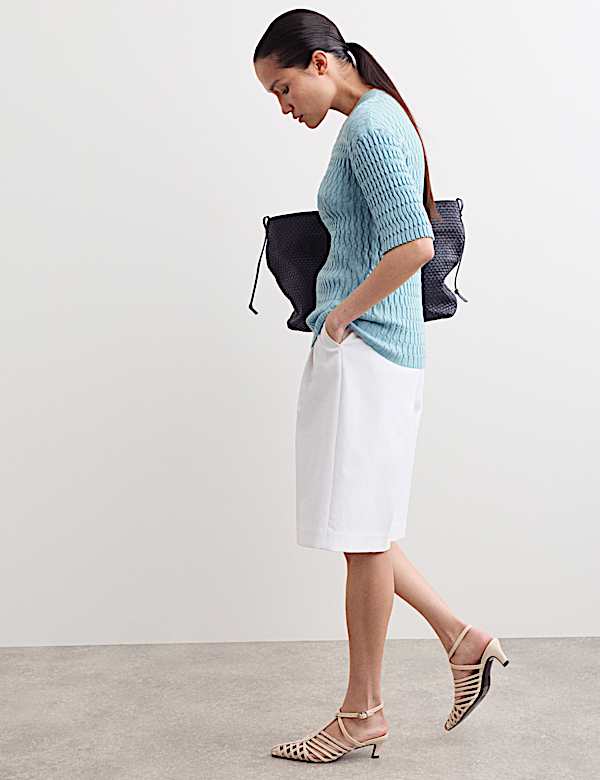 Merino Rich Textured Knitted T-Shirt - FR