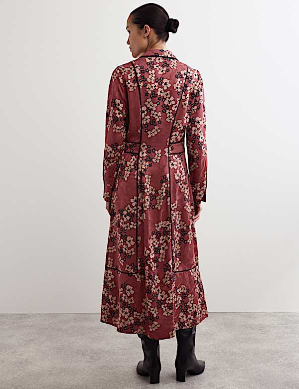 Robe midi style tube à motif fleuri - CA