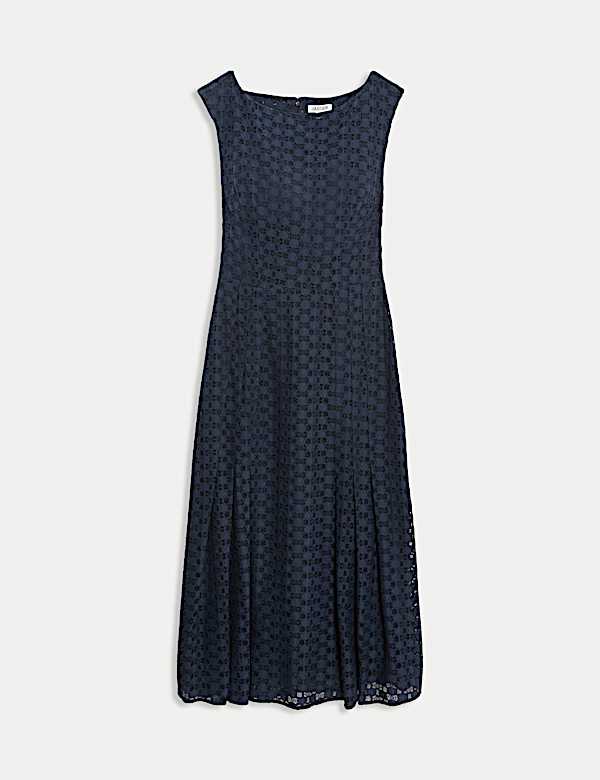 Geometric Lace Midi Dress - NL