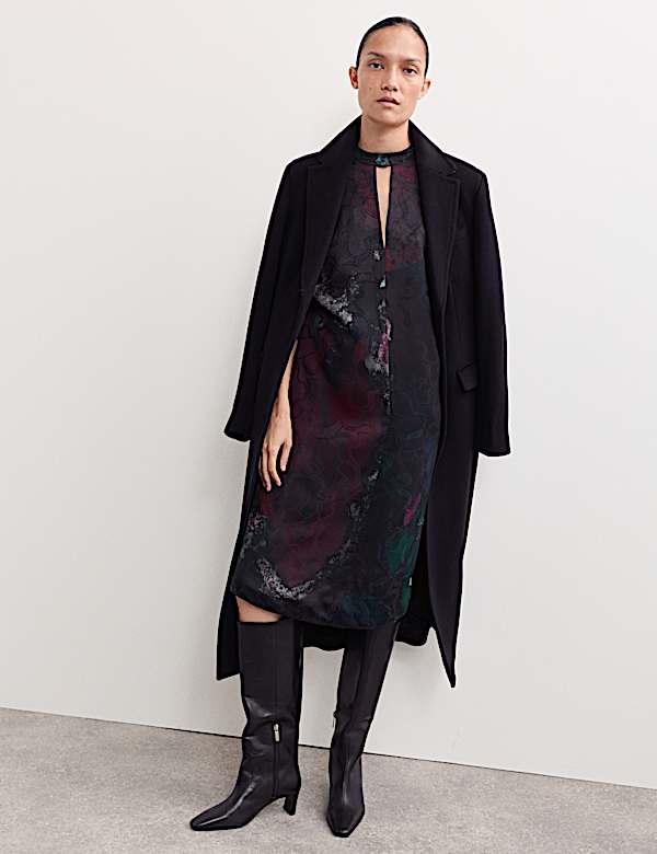 Robe tube longueur genou à imprimé jacquard ciel nocturne - CA