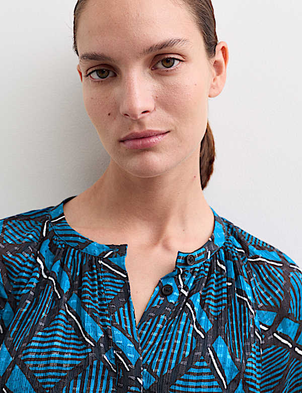 Checked Round Neck Midi Skater Dress - NL