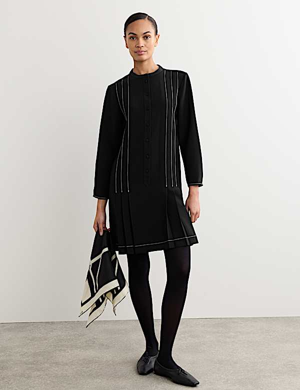 Name it NMFROISIN DRESS - Jerseyjurk - black/zwart