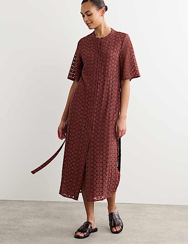 burgundy and gold dress Zimmerman Luminosity Shirt Dress Burgundy Floral Print – blueandcream main image 1