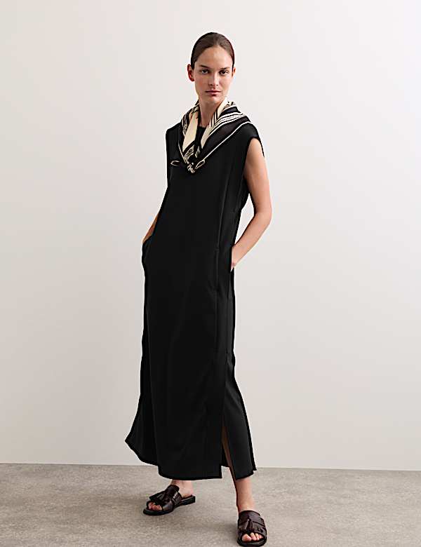 Jersey Midi Column Dress | BLACK | Dresses | M&S NZ
