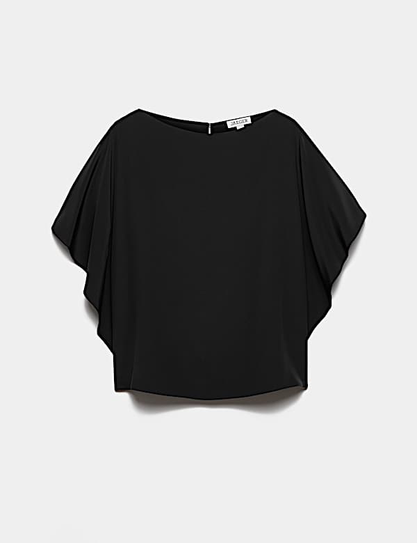 Pure Silk Slash Neck Top - IT