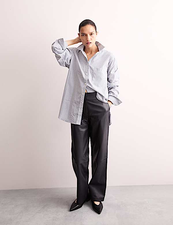 Pure Cotton Double Cuff Relaxed Shirt - CA