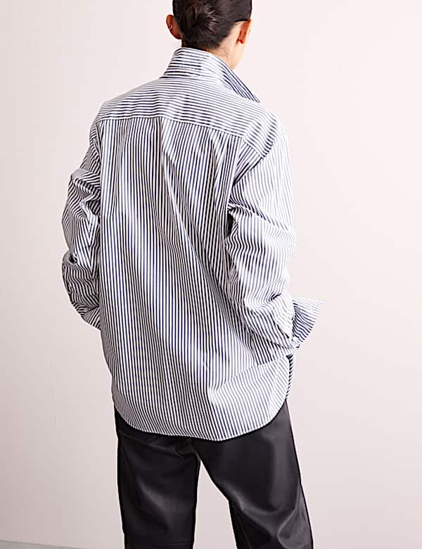 Pure Cotton Double Cuff Relaxed Shirt - CA