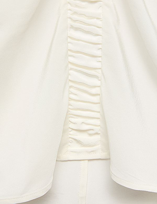 Pure Silk Ruched Shell Top - IT