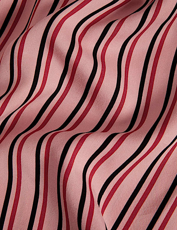 Pure Lyocell™ Striped V-Neck Blouse - ID