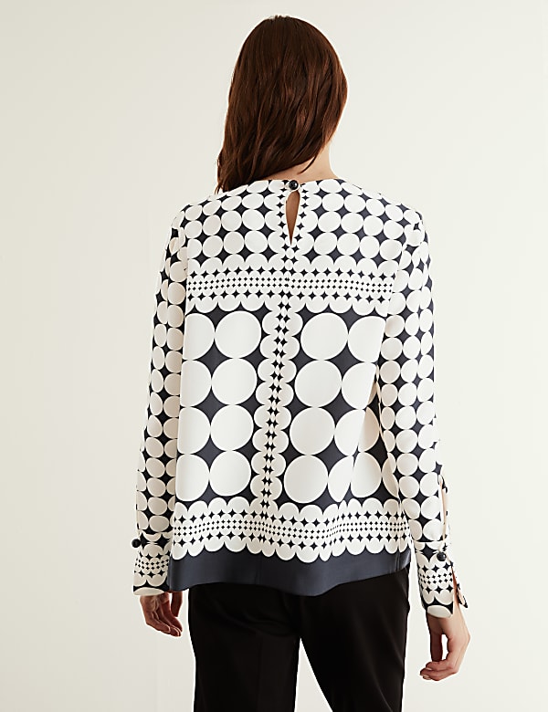 Geometric Long Sleeve Top