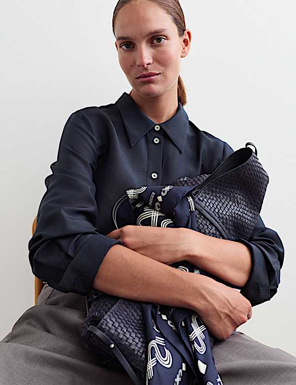 Lyocell Rich Shirt with Silk and Wool - BE