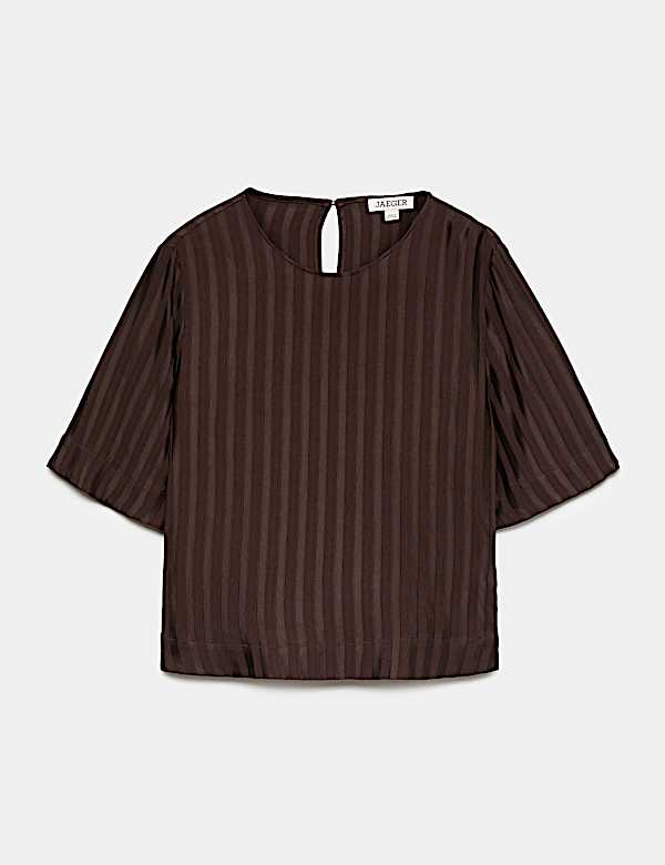 T-shirt &agrave; rayures textur&eacute;es - CA