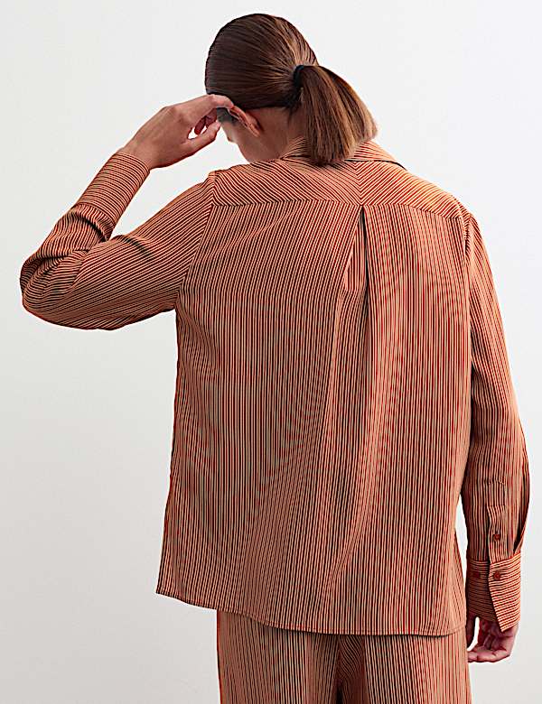 Pure Silk Striped Shirt - CA