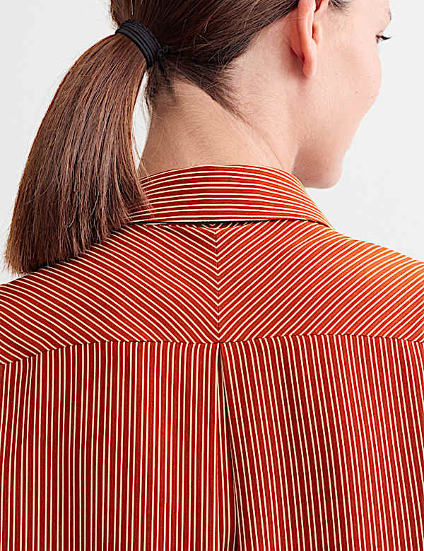 Pure Silk Striped Shirt - CA