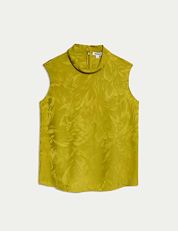 Top coordonné à petites manches et motif avocat jacquard - FR