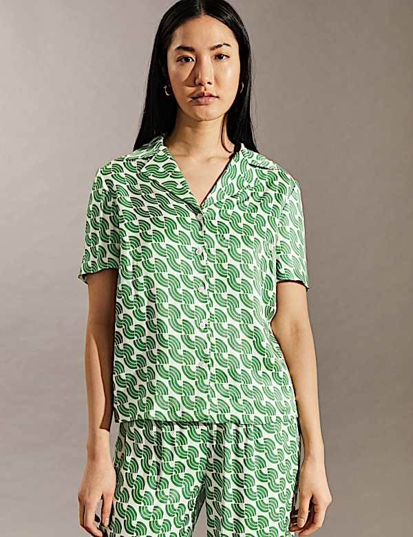 Kemeja Berkerah Geometris - ID