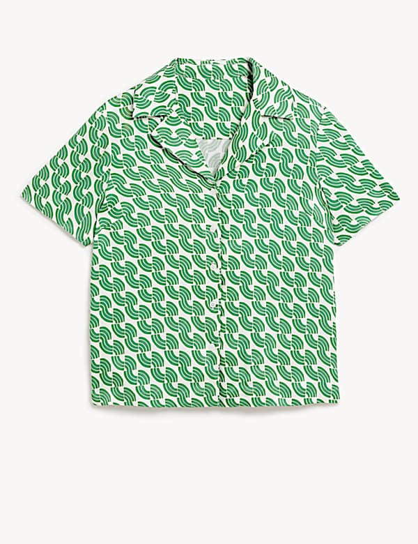 Kemeja Berkerah Geometris - ID