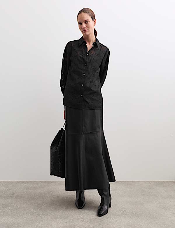Sheer Textured Blouse - CH