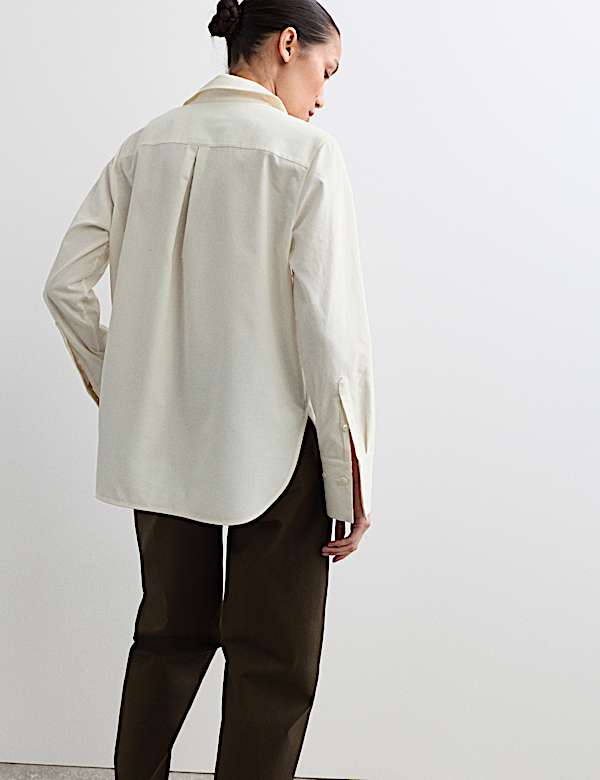 Camisa con cuello de pana - ES