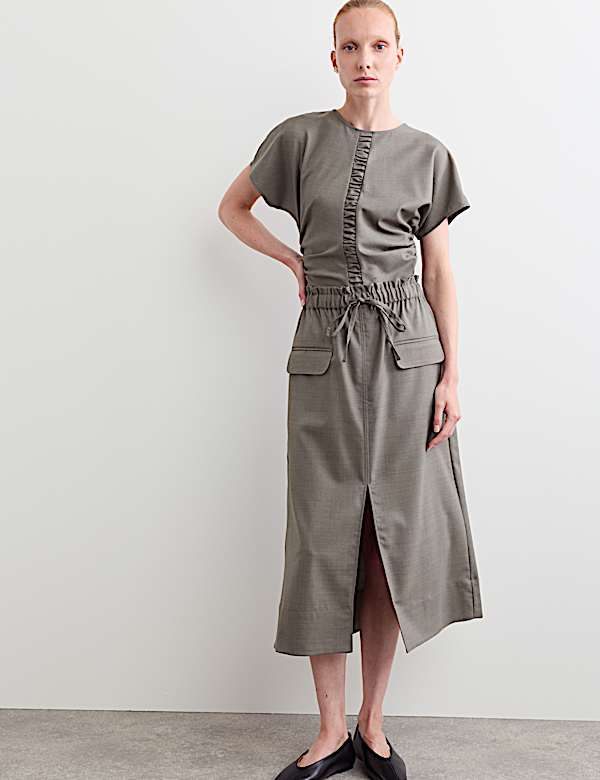 Top ruch&eacute; en laine - CA