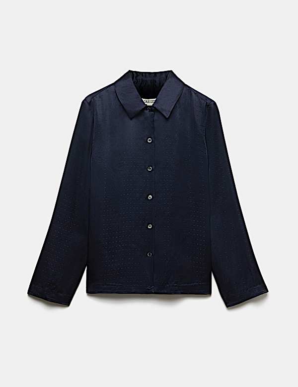 Jacquard Collared Shirt - BN