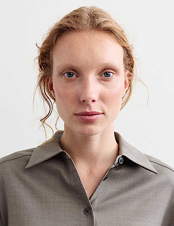 Wool Rich Collared Shirt - CA