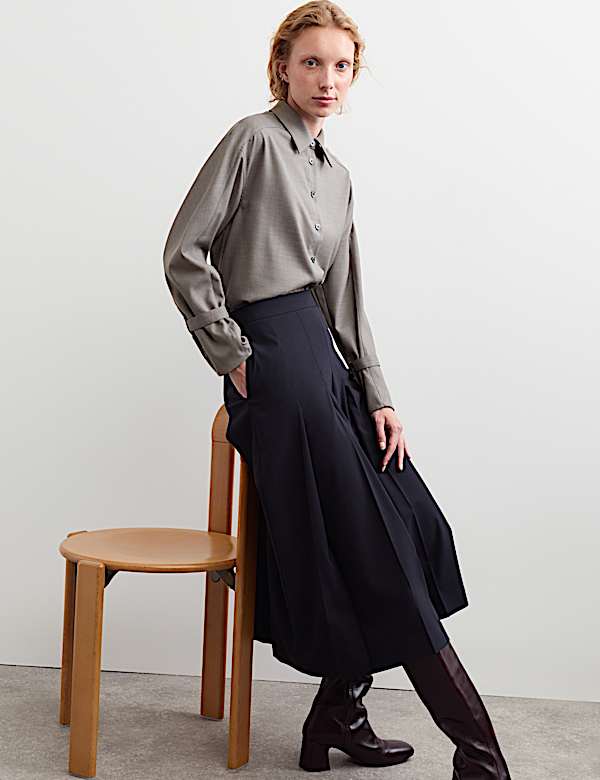 Wool Rich Collared Shirt - CA