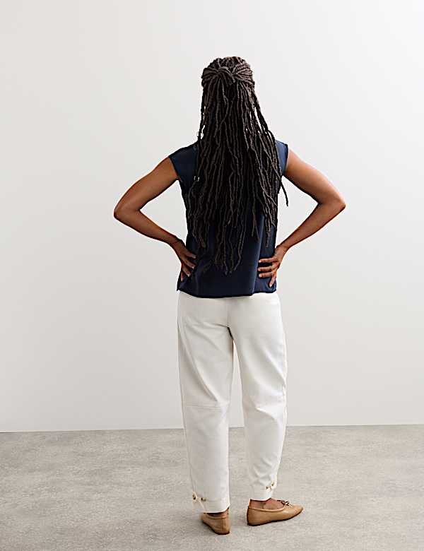 Pure Lyocell Pleat Detail Top - CA