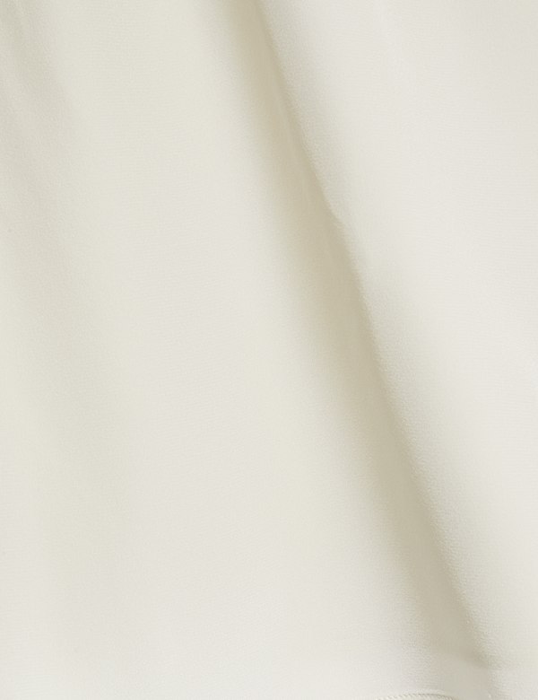 Pure Silk Scoop Neck Shell Top - GR