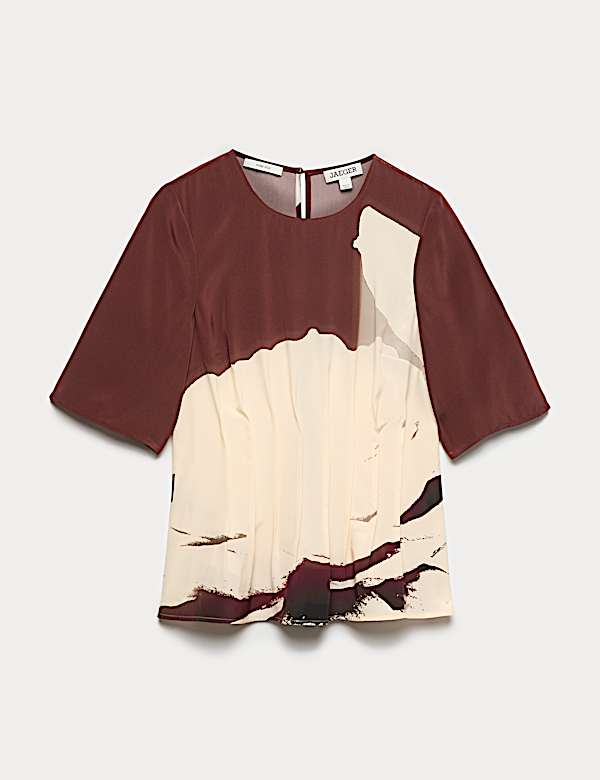 Top fleuri 100 % soie - BE