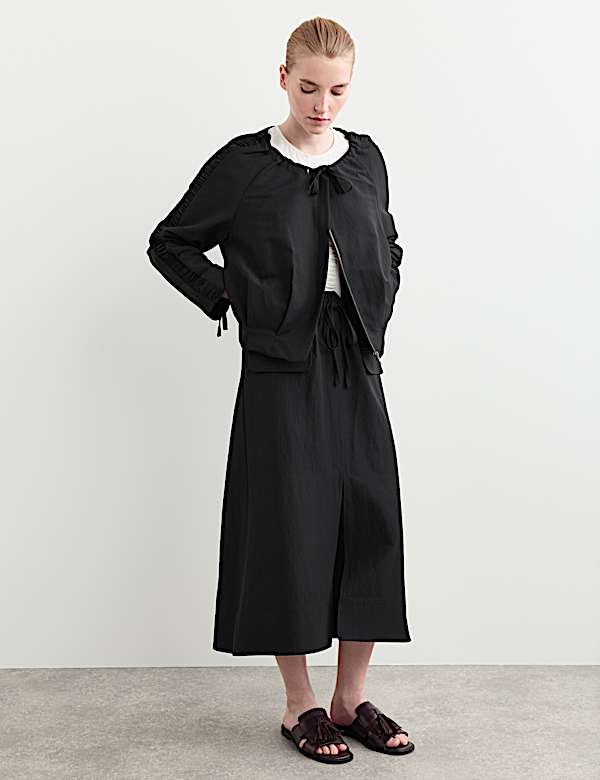 Wool Rich Lightweight Relaxed Jacket - IT