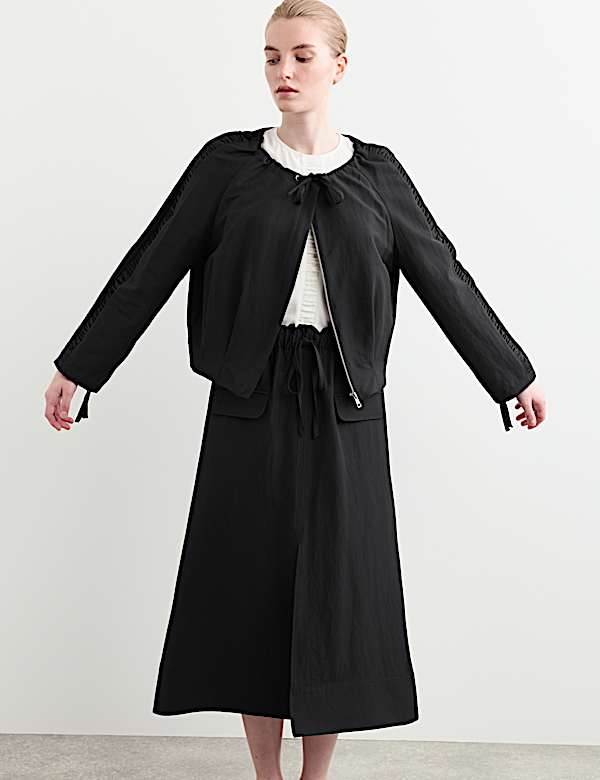 Wool Rich Lightweight Relaxed Jacket - IT