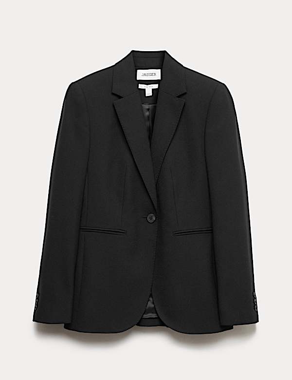 Pure Wool Crepe Blazer - FR