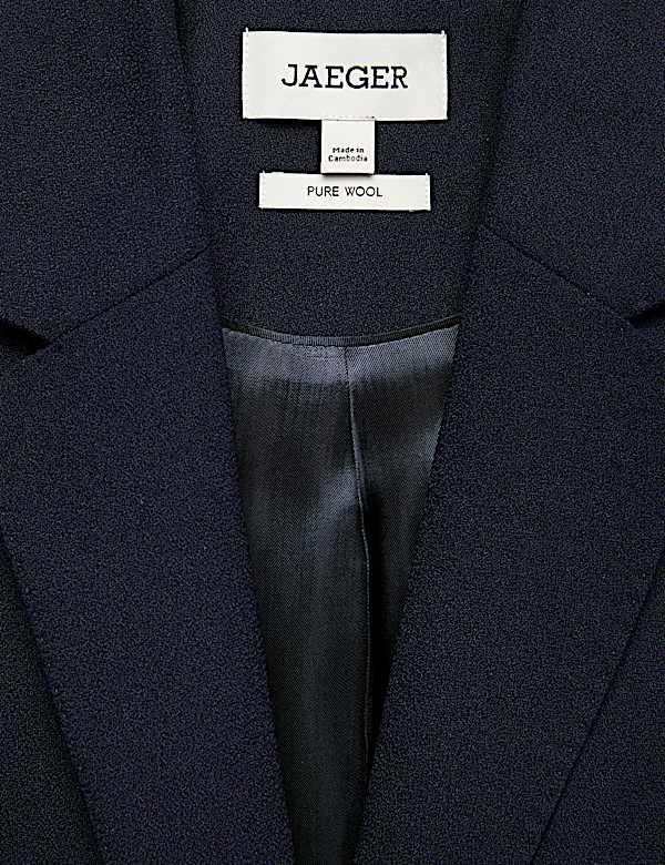 Pure Wool Single Breasted Blazer - NZ
