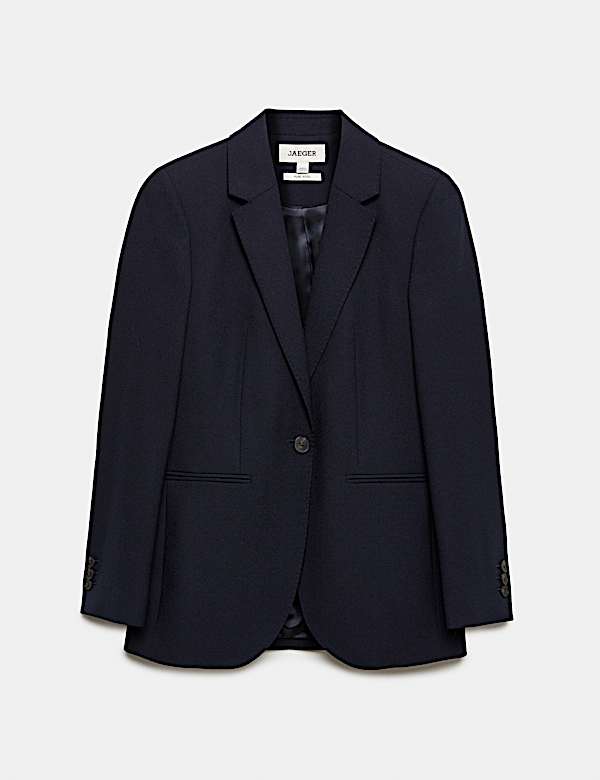 Pure Wool Single Breasted Blazer - NZ